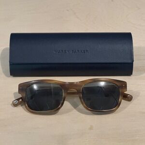 Warby Parker Jepson Sunglasses Brown Tortoise Shell Case *FLAWS